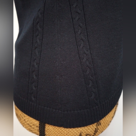 Brooks Brothers Silk Cardigan Twin Sweater Set Women's Navy Blue Button Sz Small - Picture 5 of 11